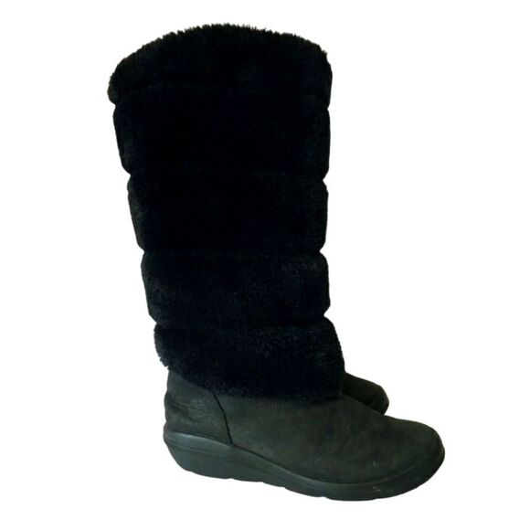 Timberland kickadilla Black fur suede boots - Picture 1 of 10